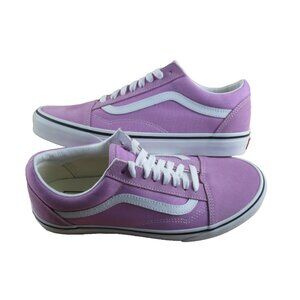 Vans Women's Old Skool Orchid Purple True White Canvas Suede shoes Sizes NIB